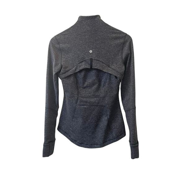 Lululemon Women’s Define Knit Jacket Dark Grey Black Heathered Size 6 - Picture 3 of 5